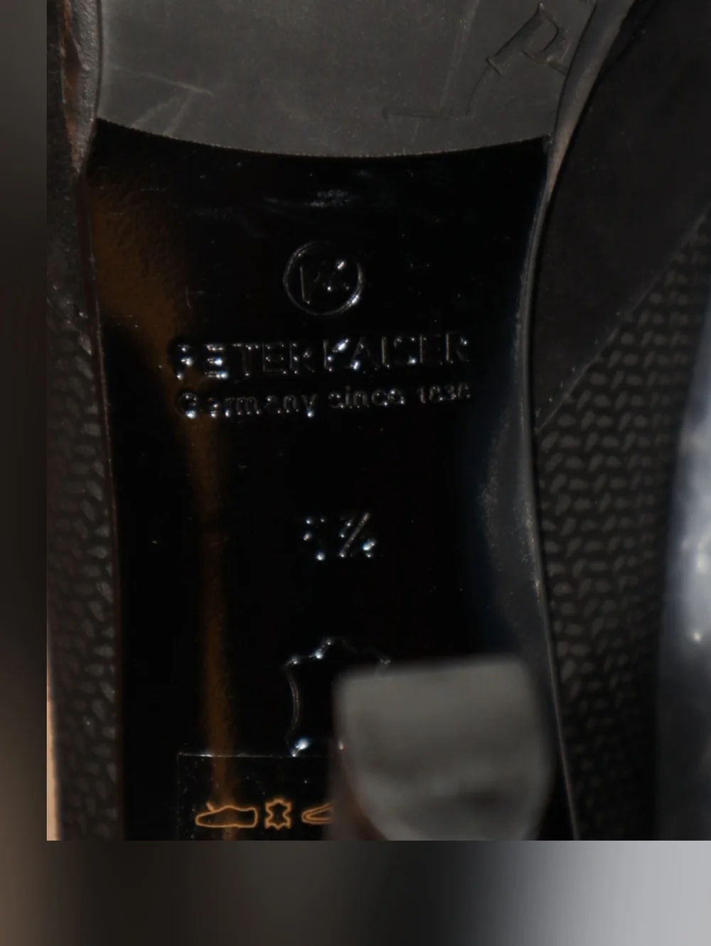 Peter Kaiser Black  PATRINA low ankle boots Size 5.5‎